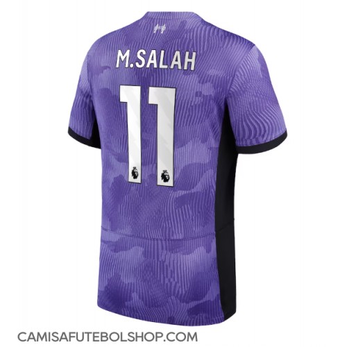 Camisa de time de futebol Liverpool Mohamed Salah #11 Replicas 3º Equipamento 2023-24 Manga Curta